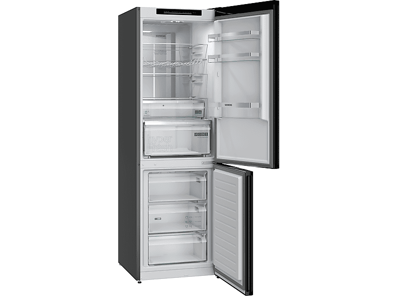 Siemens KG36NVXBG iQ300 Kühl- und Gefrierkombination (B, 321 l, 1860 mm hoch, Standgerät, No Frost (verminderte Eisbildung), Dark inox) — Foto 4 von 5