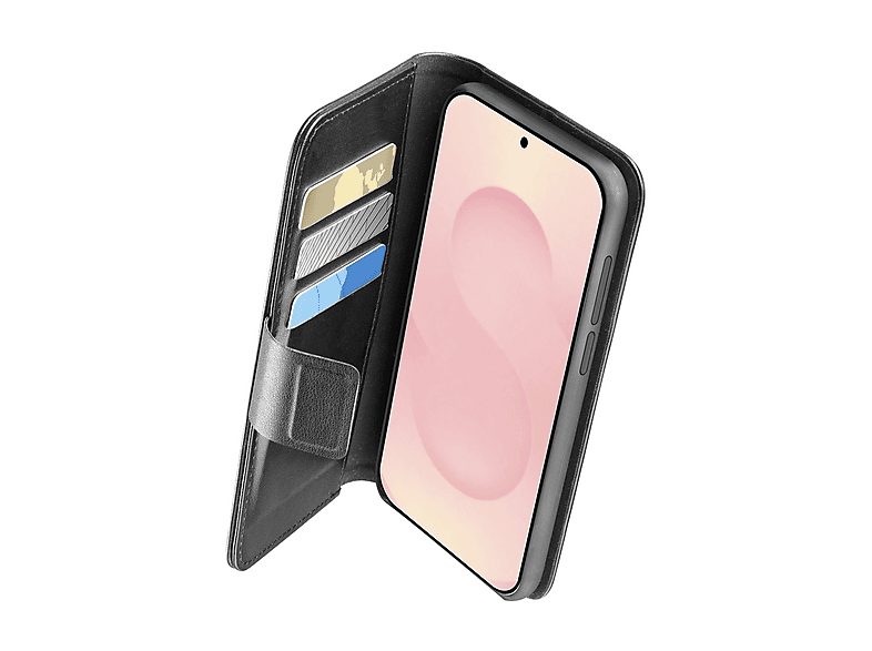 CELLULARLINE Book Agenda CUSTODIA per Samsung Galaxy S25 Edge, Nero