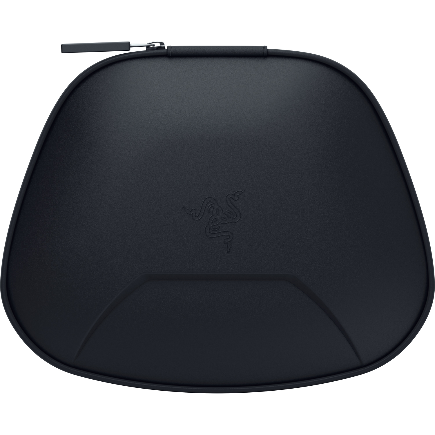 Black case with a zipper and Razer logo.