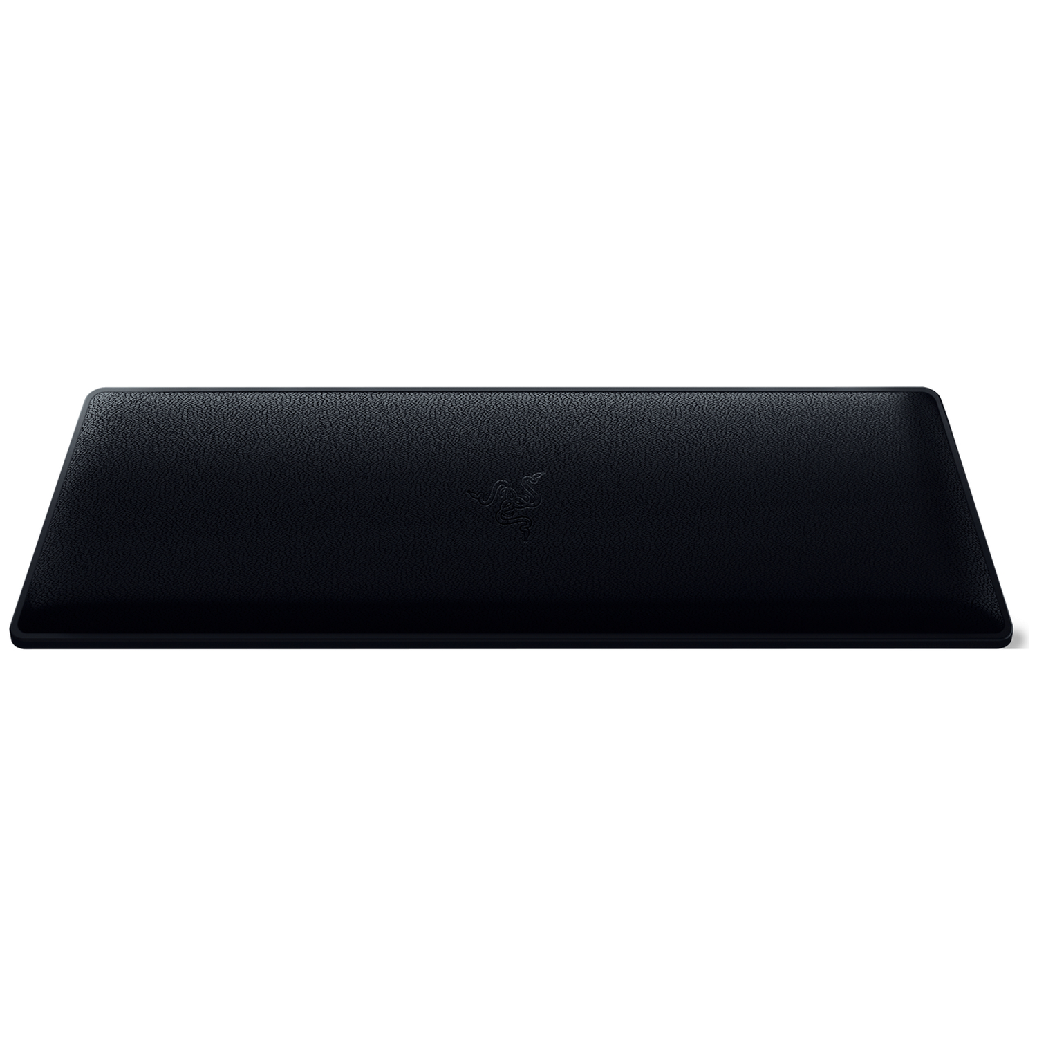Repose-poignet noir avec logo Razer, surface texturée.