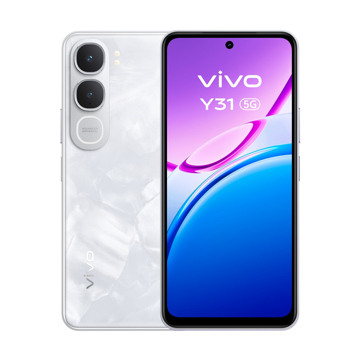 vivo Y31 5G 256, 256 GB, White Smartphone