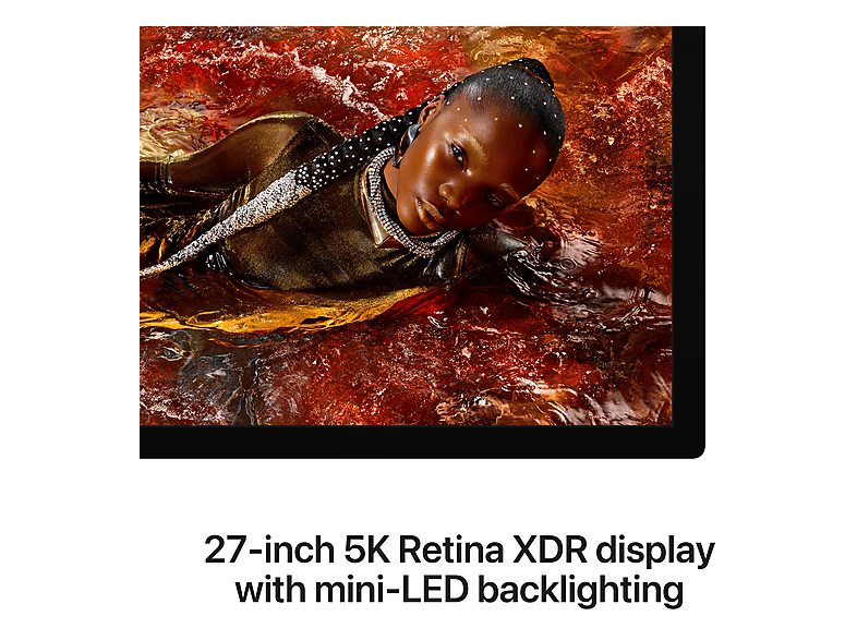 APPLE Studio Display XDR, 27 Zoll Monitor, mit Standardglas, VESA Mount Adapter, Retina 5K, 0 Reaktionszeit, 600 cd/m², 120 Hz, Silber — Foto 2 von 5