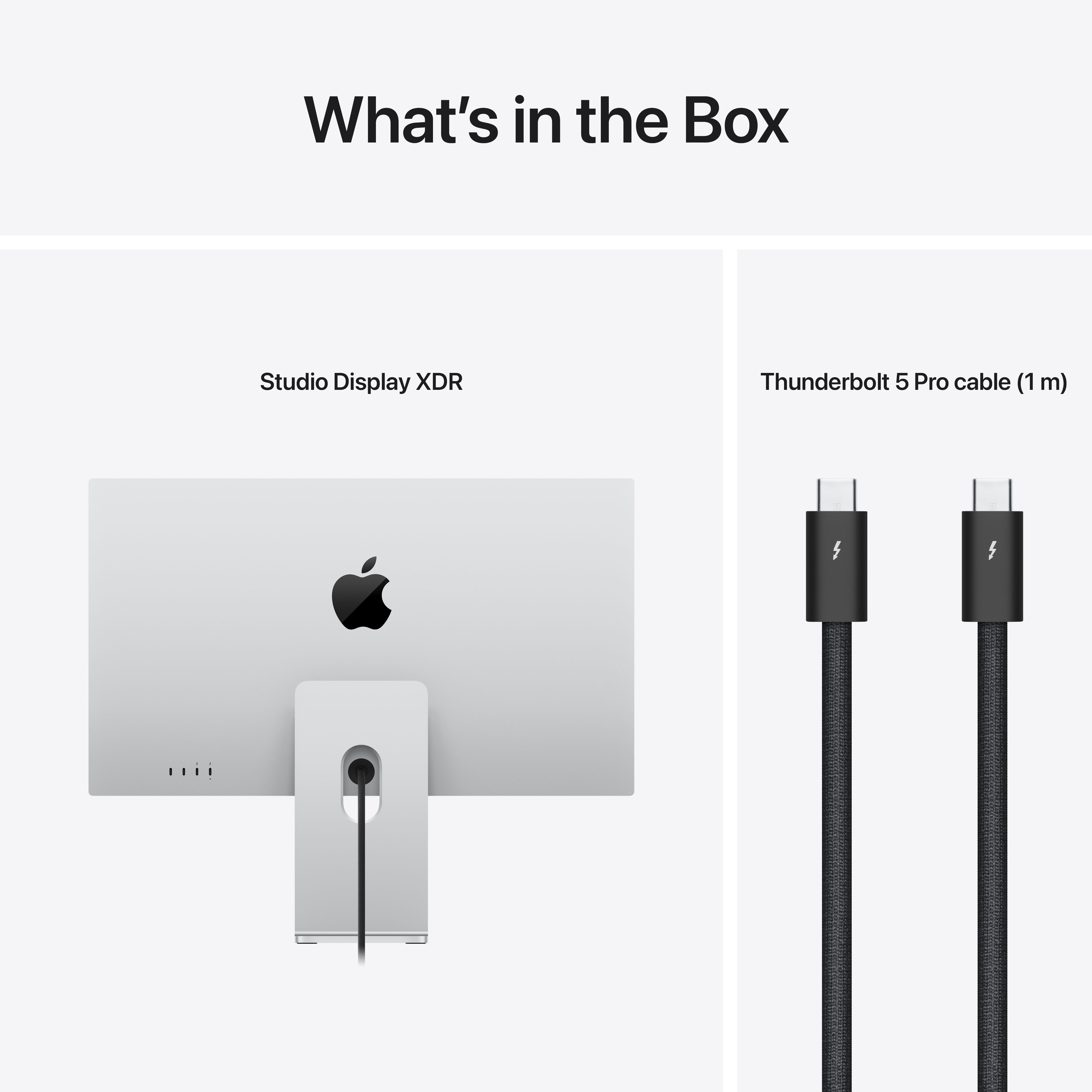 Studio Display XDR und Thunderbolt 5 Pro Kabel
