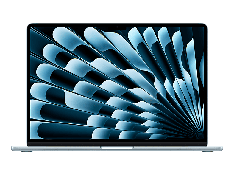 Apple MacBook Air 15.3 cala: M5 10/10, 16GB, 512GB SSD, bez zasilacza - Błękitny