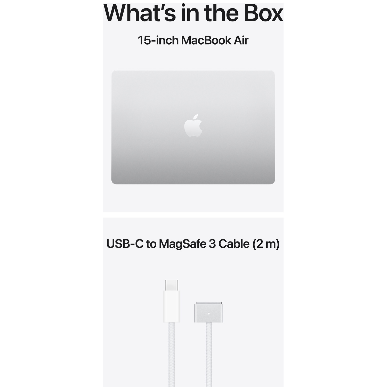Apple MacBook Air en USB-C naar MagSafe 3 kabel