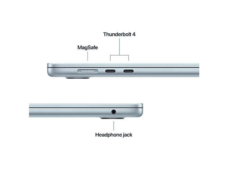 APPLE MacBook Air 15 (2026), Notebook, 15,3 Zoll, Retina, APPLE M5 Chip (10-Core CPU, 10-Core GPU), 16 GB, 1 TB, macOS, M5 — Foto 5 von 5