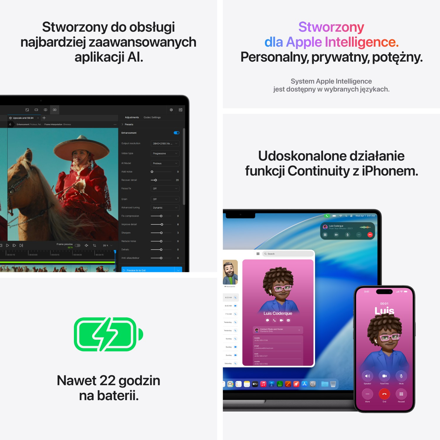 Urządzenia Apple pokazują funkcje AI, edytor wideo i interfejs rozmowy.
