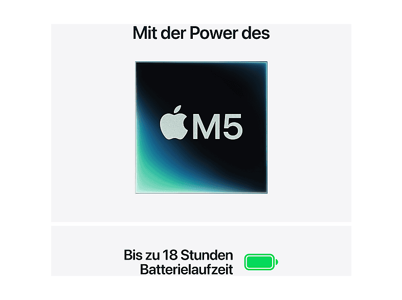 APPLE MacBook Air (2026) - 15,3 Zoll Apple M5 16 GB 1 TB macOS