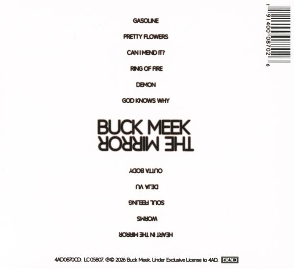 Album-Trackliste mit Barcode und Copyright-Informationen.