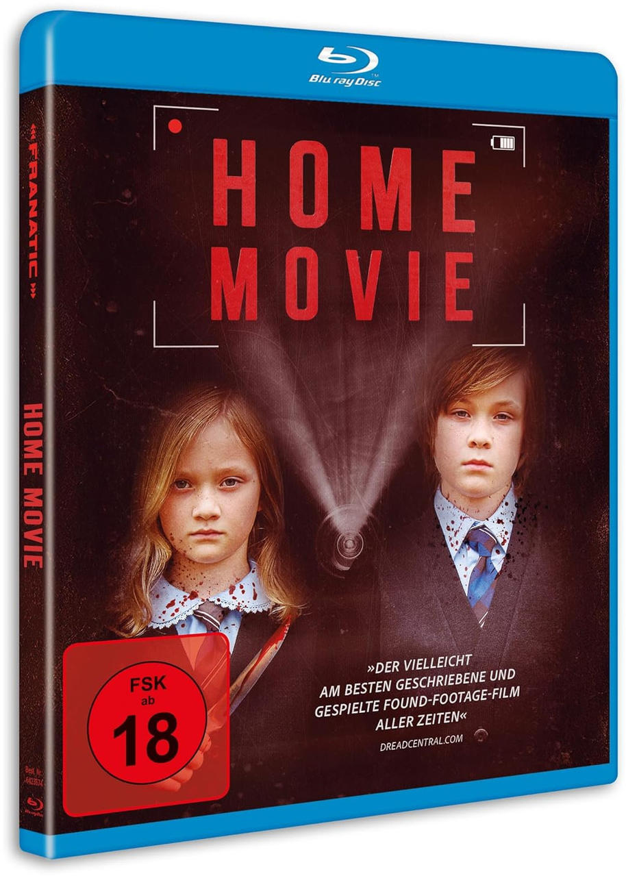 Blu-ray-Hülle mit Kindern, Filmname 'Home Movie', FSK 18.