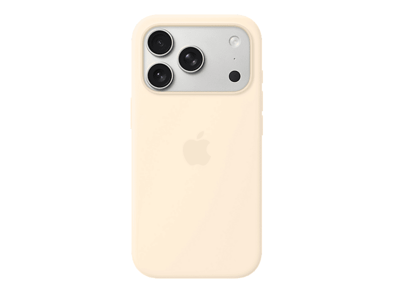 Apple Funda de silicona con MagSafe para el iPhone 17 Pro, Compatible correa Crossbody, Vainilla