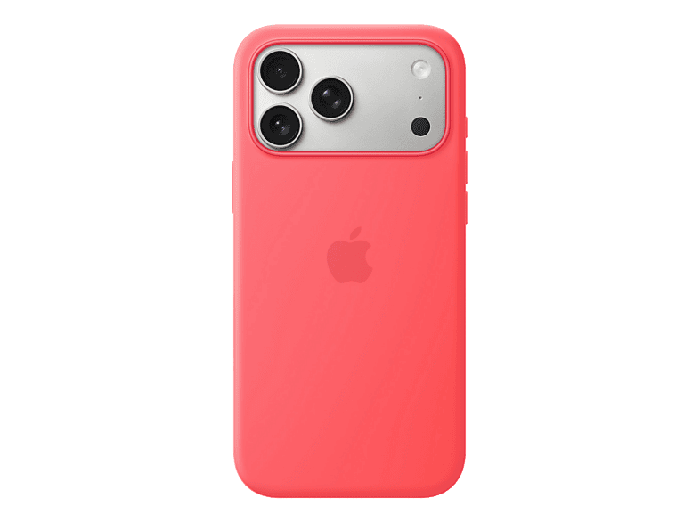 Apple Funda de silicona con MagSafe para el iPhone 17 Pro Max, Compatible correa Crossbody, Guayaba intenso