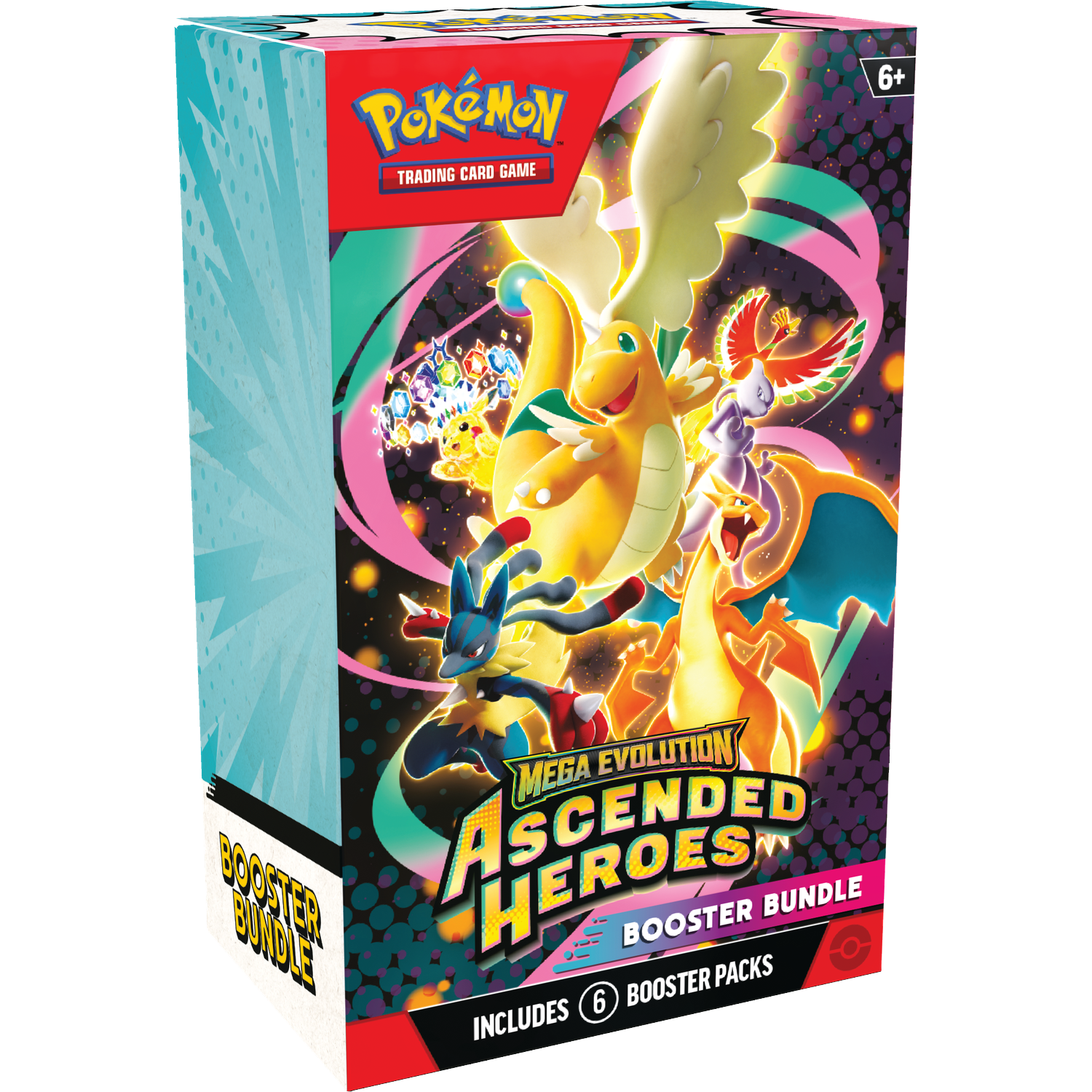 Pokémon Mega Evolution Ascended Heroes Booster Bundle with 6 packs.
