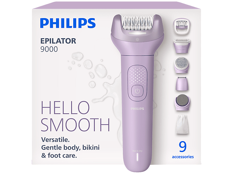 Philips Series 9000 – Bre728/00 Epilator Paars