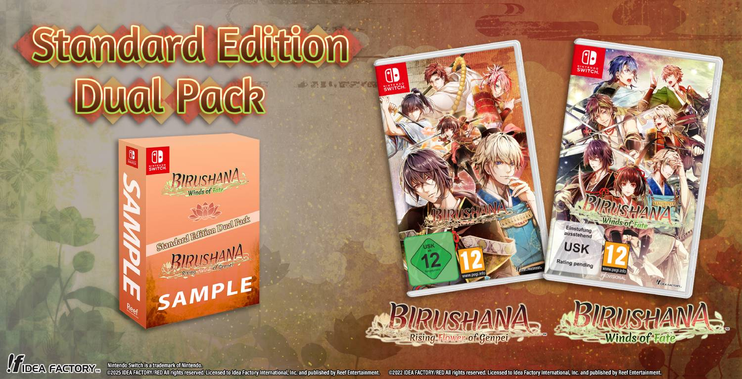 Edición Estándar Dual Pack y juegos de Nintendo Switch con personajes de anime.