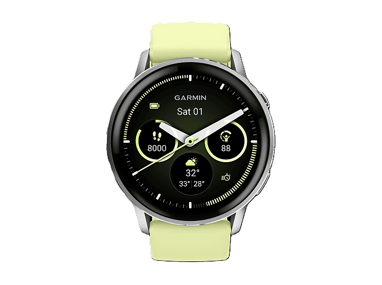 SMARTWATCH GARMIN VENU 4 45MM, Argento / Limone
