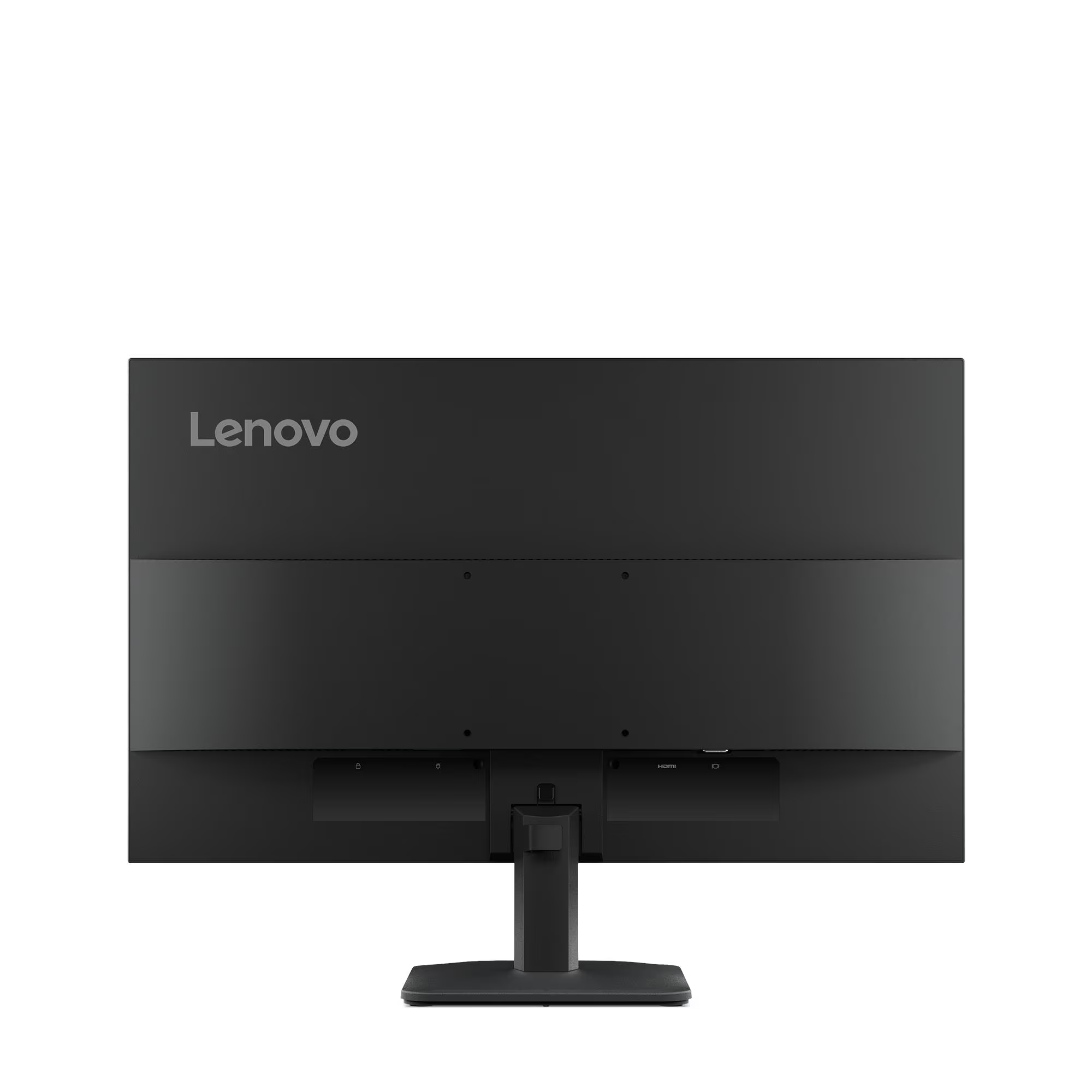 Fekete Lenovo monitor hátulnézete HDMI porttal.