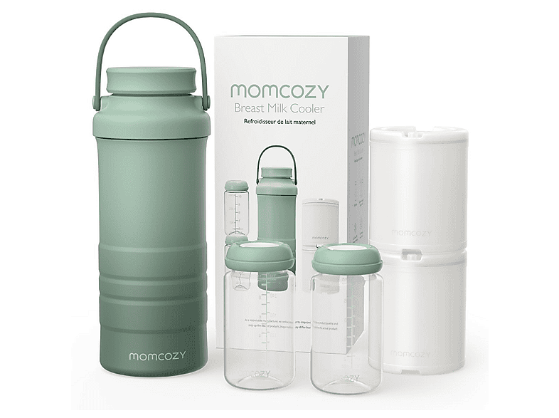MOMCOZY Tragbare Muttermilchkühlbox Grün