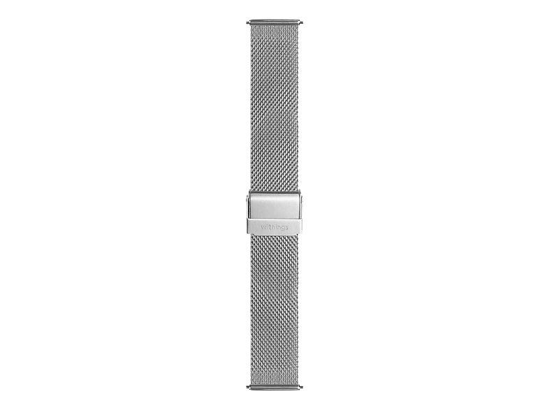 WITHINGS Milanaise (18 mm), Armband, Withings, Silber