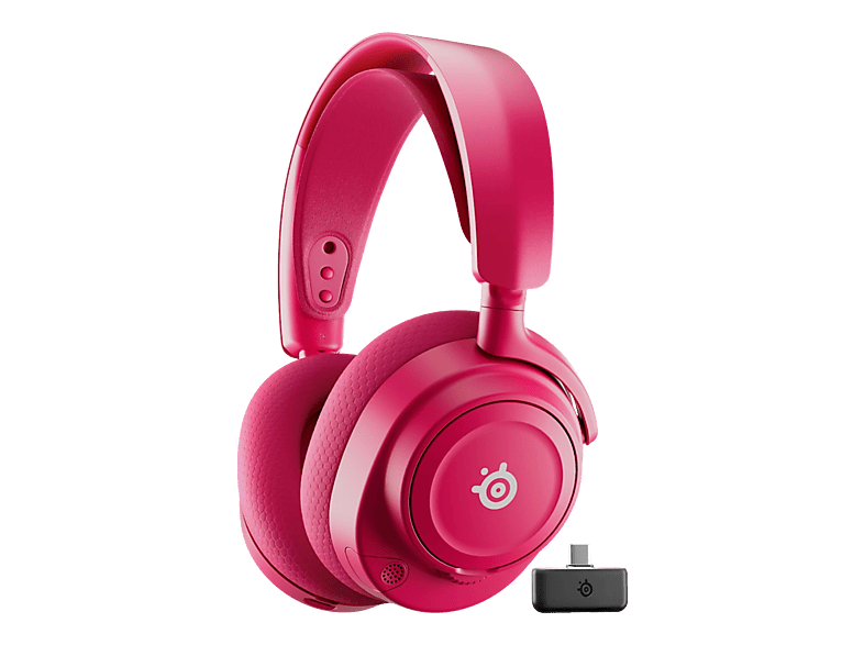 Auriculares gaming – SteelSeries Arctis Nova 7 Gen 2, +50h Autonomía, 2,4 GHz inalámbrico + Bluetooth, Magenta