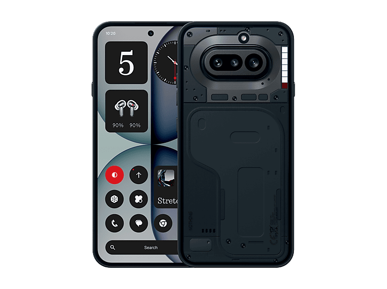 Nothing Phone 4a, Negro, 128GB, 8GB RAM, 6.78 AMOLED LTPS flexible, Snapdragon 7s Gen 4, 5400 mAh