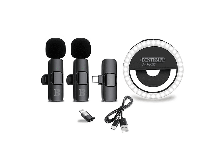 MICROFONO BONTEMPI MIC. LAVALIER+RING LIGHT