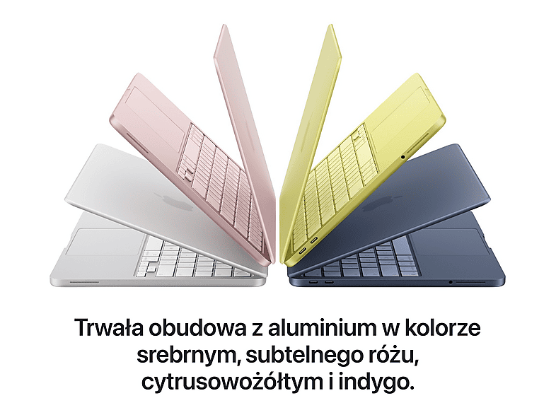 Apple MacBook Neo 13 cali: A18 Pro 6/5, 8GB, 512GB SSD, bez zasilacza, Touch ID - Cytrusowożółty – zdjęcie 3