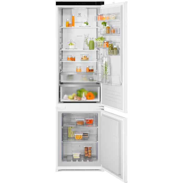 ELECTROLUX ENA7CE19S Beépíthető kombinált hűtőszekrény 188 cm, TwinTech, NoFrost, AI CoolAssist funkció