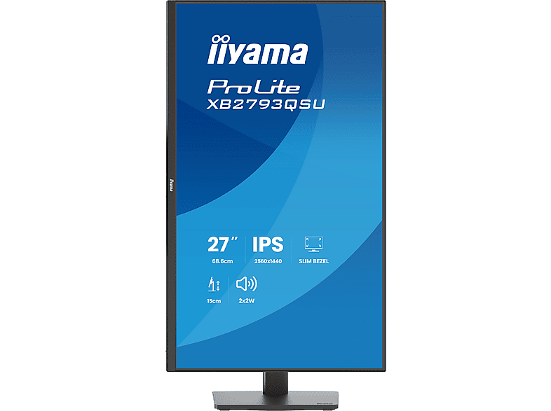 IIYAMA XB2793QSU-B1 27 Zoll QHD Business Monitor 1 ms Reaktionszeit 75 Hz