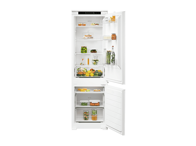 FRIGORIFERO COMBINATO ELECTROLUX LNN3CE18S1, Capacità netta totale 253 l, Rumorosità: 38 dB(A), 4 ripiani, Dimensioni: L 54 cm A 176,5 P 48 cm, Bianco, Classe E