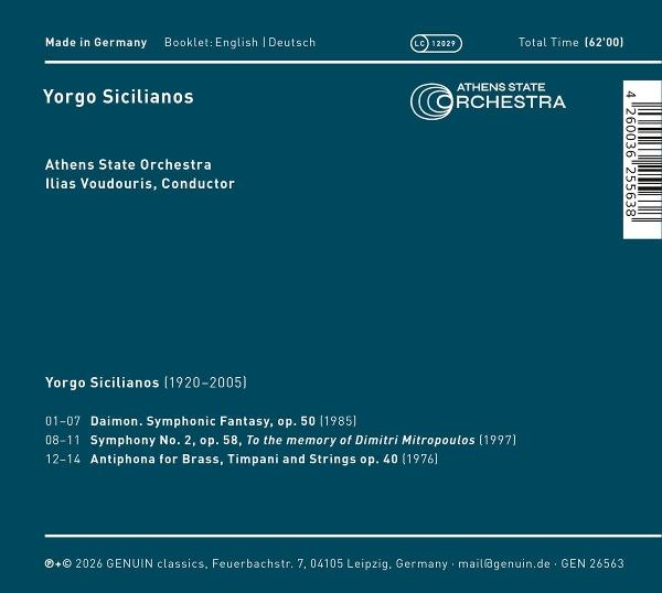 Album-Cover mit Orchesterlogo, Titeln und Besetzungsinformationen.