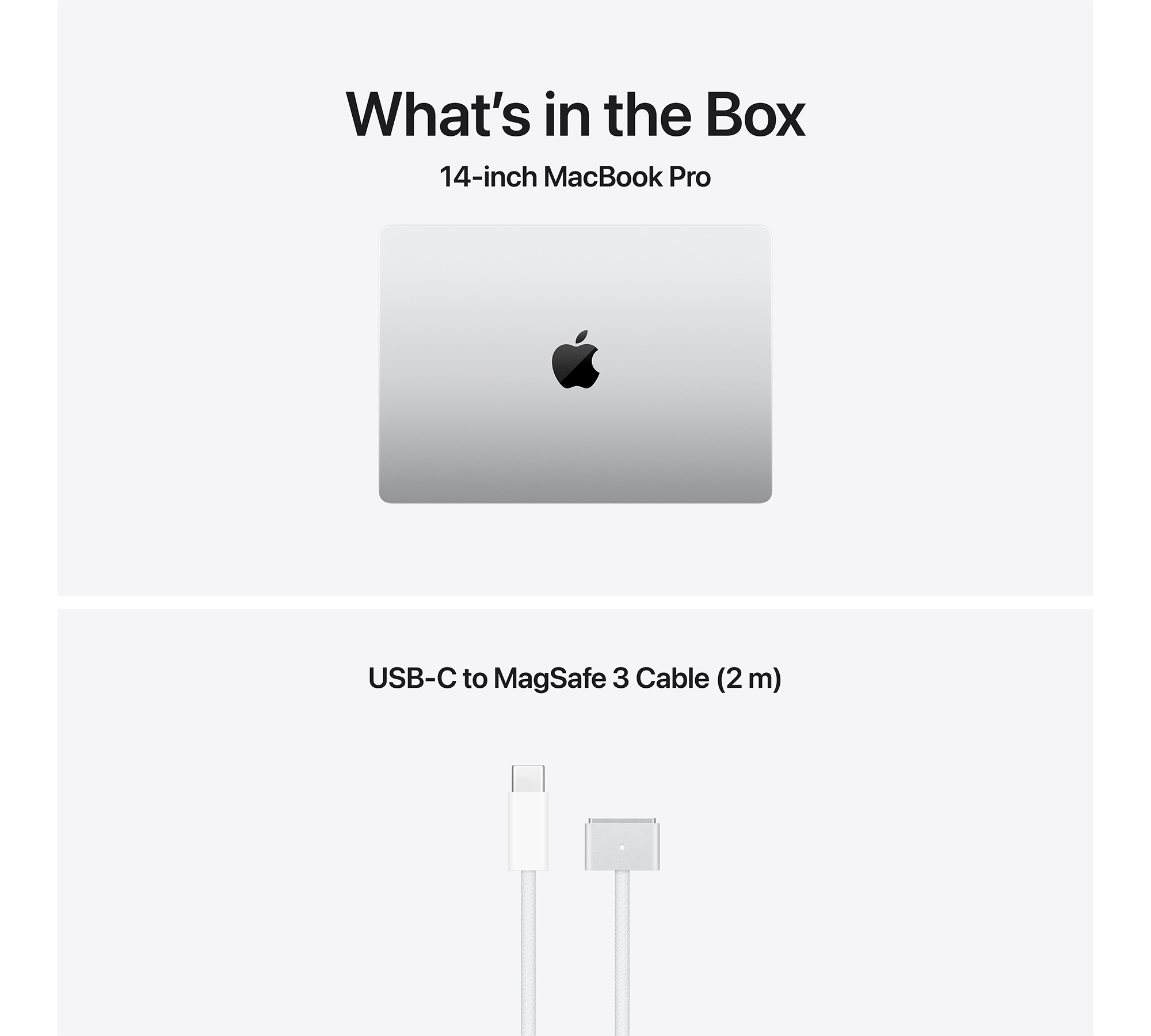 Egy MacBook Pro és egy USB-C-MagSafe kábel.