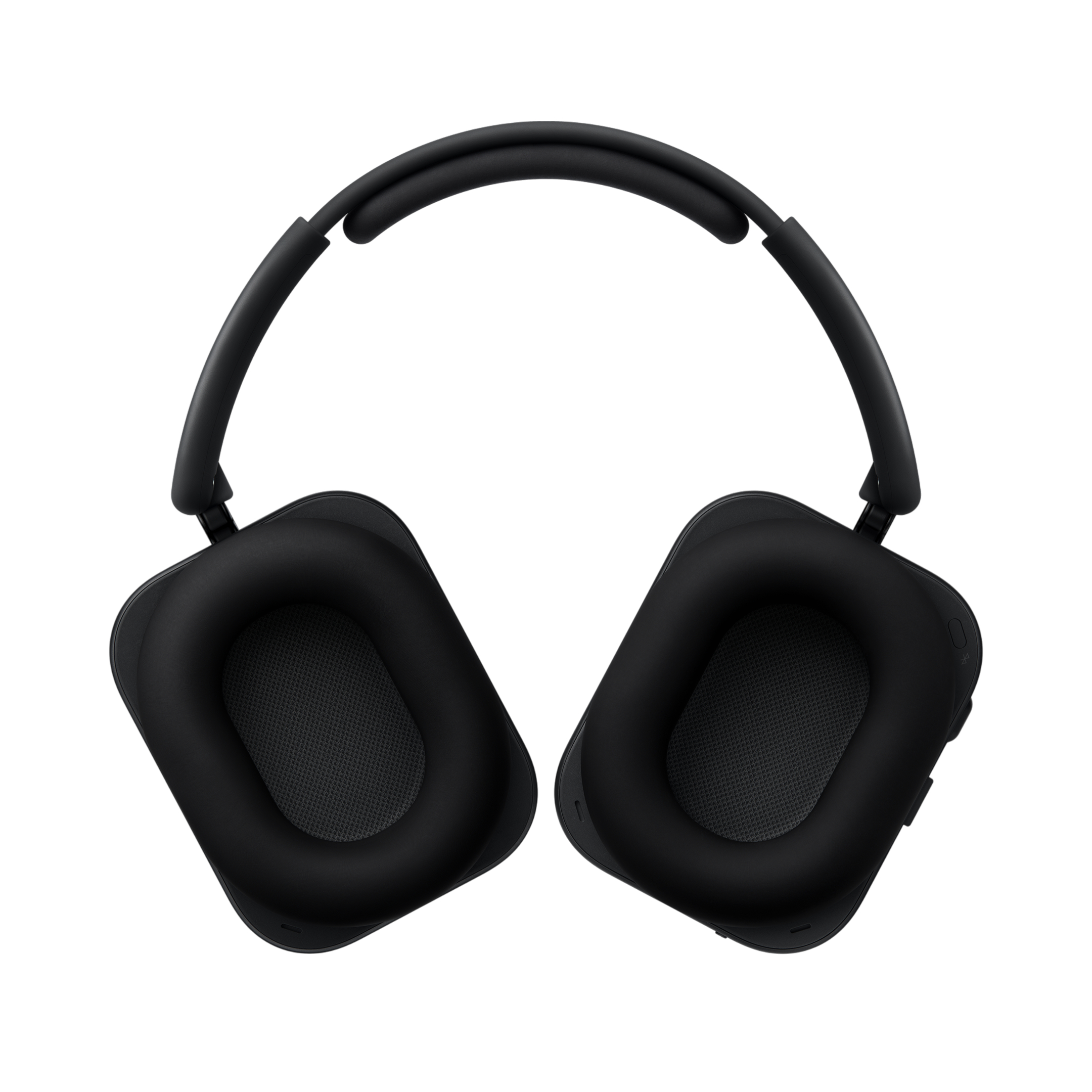 Schwarze Over-Ear-Kopfhörer mit gepolstertem Kopfbügel und Ohrmuscheln.