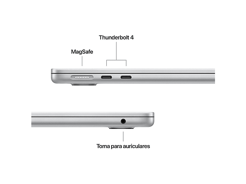 Apple MacBook Air (2026) 13.6" Retina, Chip M5 Apple, CPU de 10 núcleos, GPU 24GB RAM, 1TB SSD, Plata, Sin cargador – imagen 2