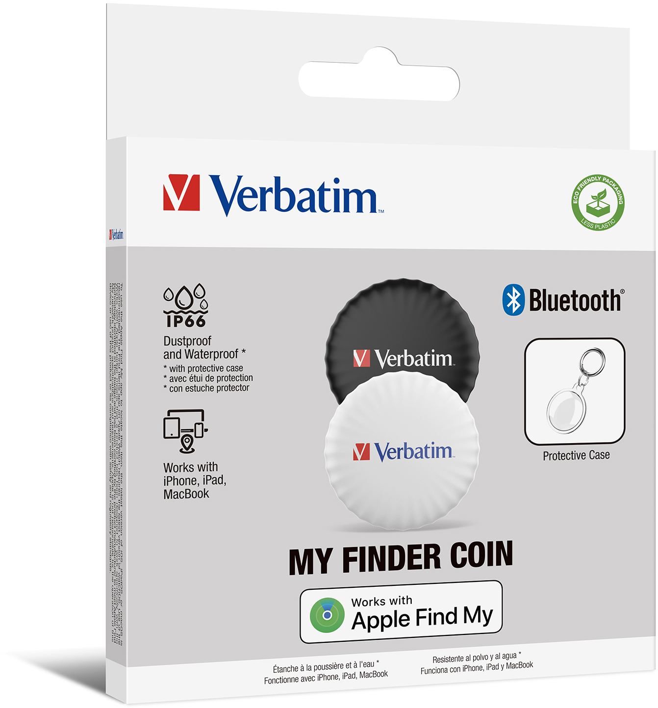 Verbatim My Finder Coin: Staub- und wasserdicht, Bluetooth, für iPhone, iPad, MacBook.