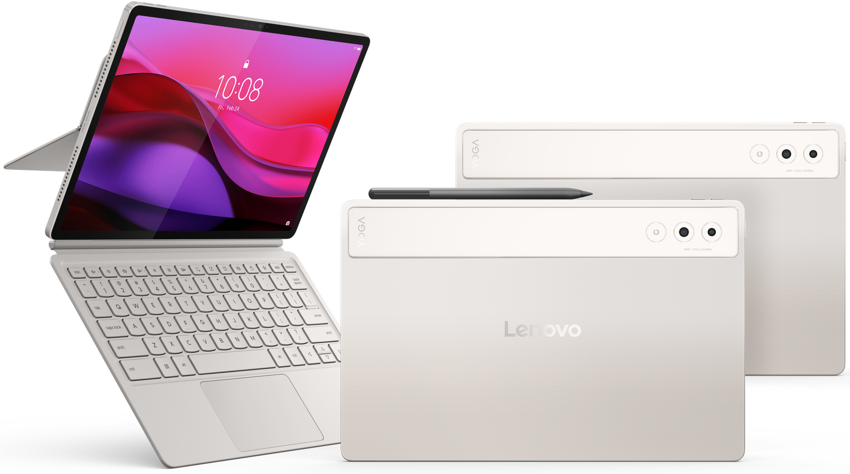 LENOVO Yoga Tab Plus 12,7" 256GB WiFi Ezüst Tablet (ZAEG0151HU)