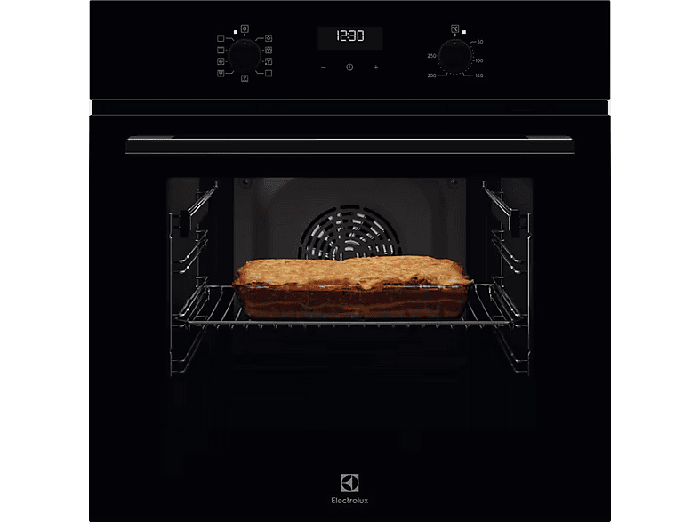 Horno - Electrolux OEF5H50BK, Multifunción, Hidrolítica, 65 l, Función Grill, 60 cm, Inox