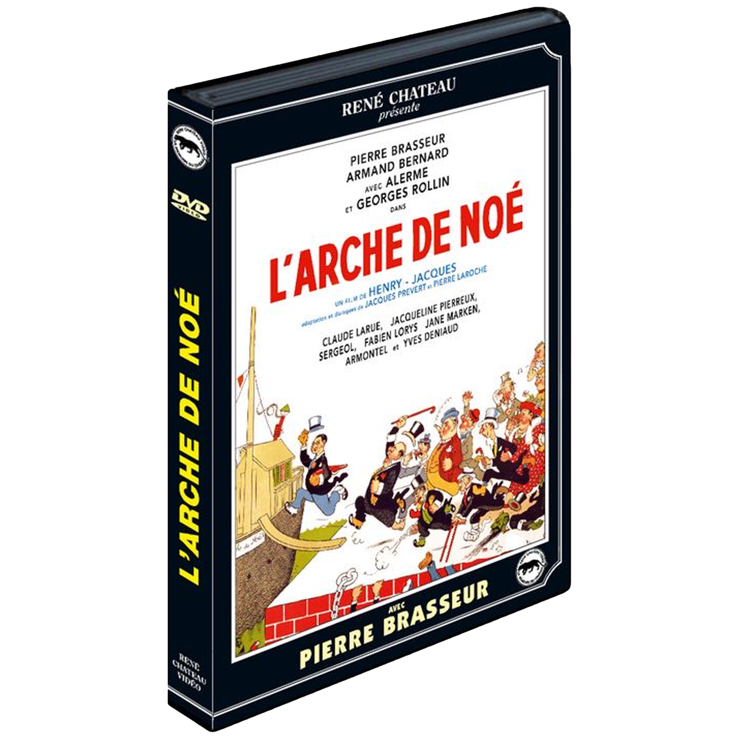 Boîtier DVD "L'Arche de Noé" avec scène de dessin animé et titres.