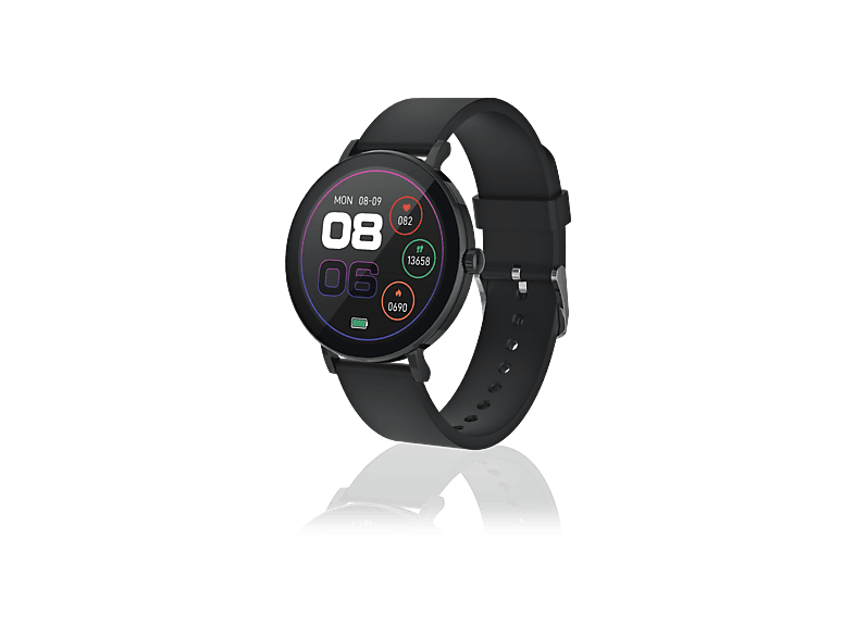Peaq Smartwatch PSW 200-BK, Schwarz