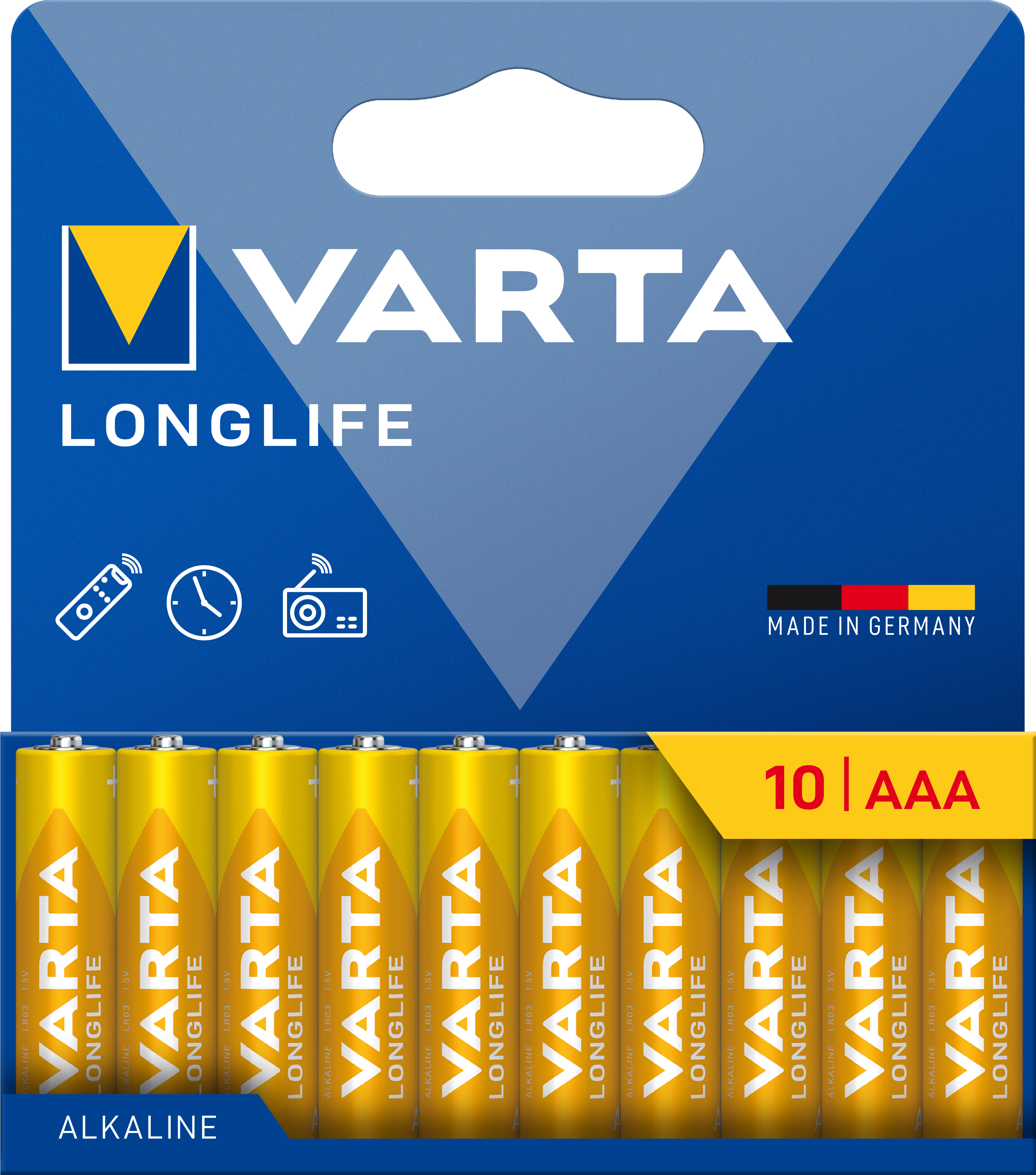 VARTA Longlife mikro elem AAA LR03 BL10
