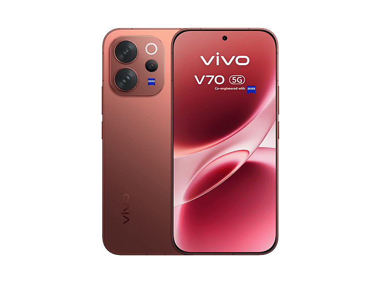 vivo V70, Sandalwood Brown, 512GB, 8GB RAM, 6.59 AMOLED, Snapdragon® 7 Gen 4, 6500 mAh