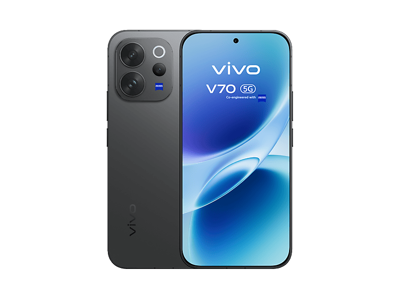 vivo V70, Authentic Black, 512GB, 12GB RAM, 6.59 AMOLED, Snapdragon® 7 Gen 4, 6500 mAh