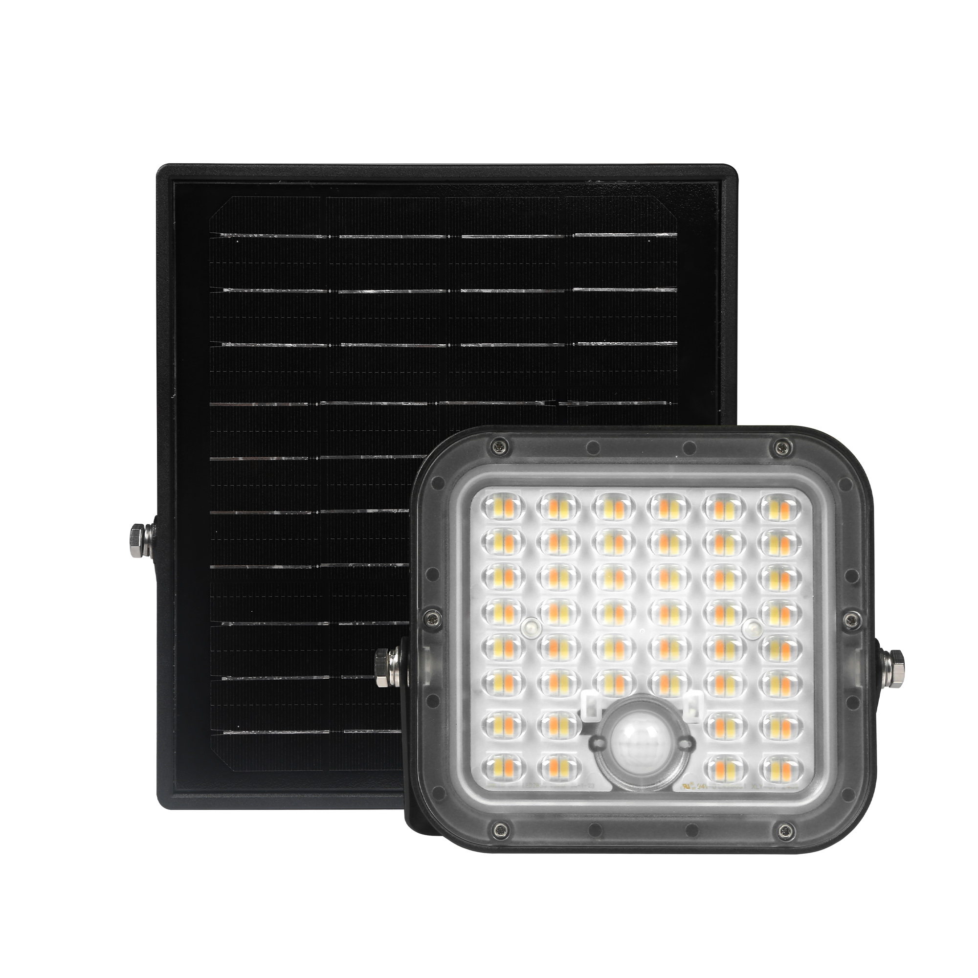 Napelemes reflektor sok LED-del és érzékelővel.