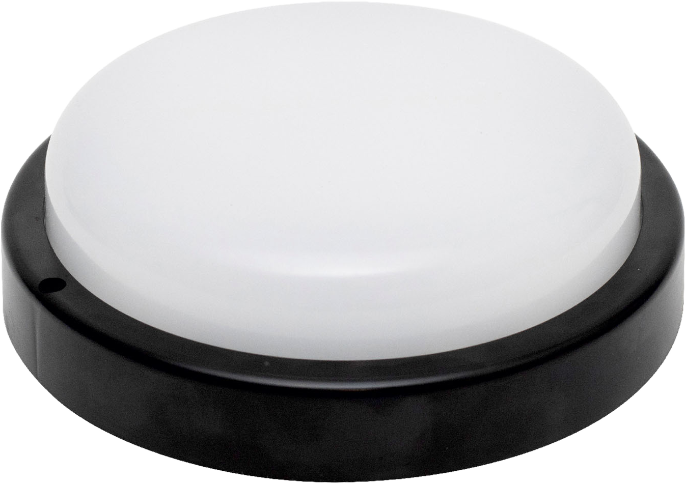 HOME LED-es fali/mennyezeti lámpa, kör alakú, 18W, 4000K, 1200lm, IP54, fekete (RCC18LEDBK)