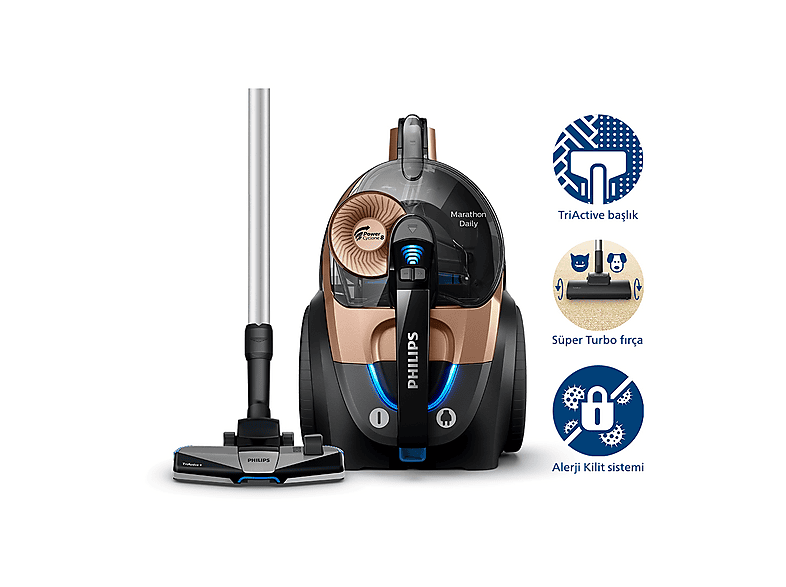 PHILIPS XB7151/07 Marathon Elektrikli Süpürge DST7040/80 Ütü