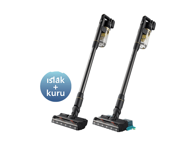 PHILIPS XC7057/01 Kablosuz Dikey Süpürge STH7060/80 Buharlı