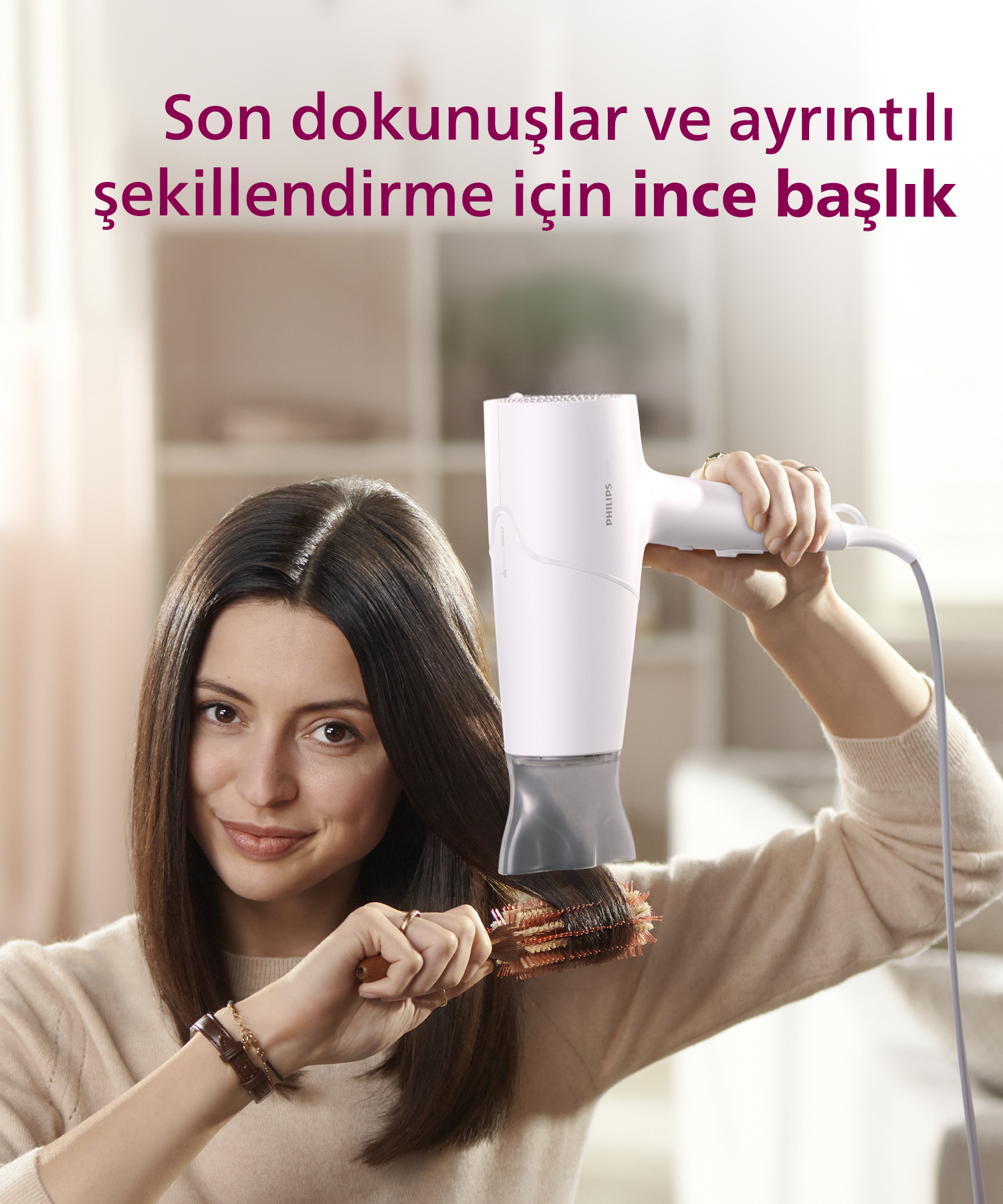 Hi®️ 引取限定 WirusWin S500,S510 PHILIPS BHD500/10 İyonik Bakım, 3 Isı ve 2 Hız Ayarı, 2100W Saç