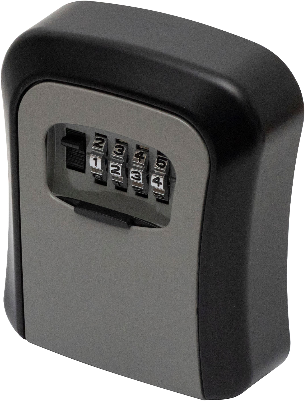 HOME Számzáras kulcsszéf, masszív alumínium öntvény, négyjegyű számkód, 10.000 elvi kódvariáció (SAFEKEY)