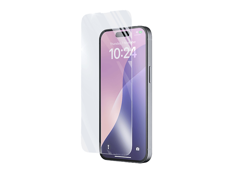 Protector pantalla - CellularLine Impact Glass, Apple, iPhone 17e, 16e, Vidrio templado