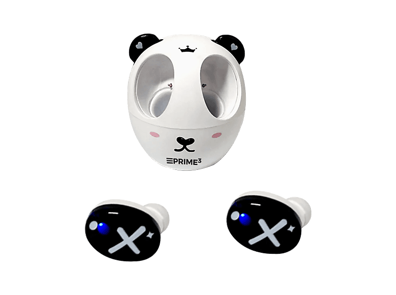 Prime3 AEP03BK Dokanałowe Dla Dzieci Bluetooth 5.0 Biało-czarny